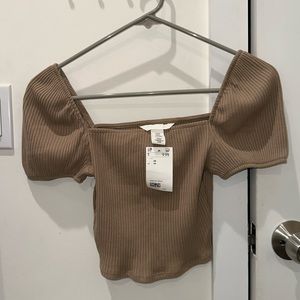 H&M cropped puff sleeve shirts